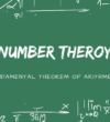 1. Fundamental Theorem of Arithmetic