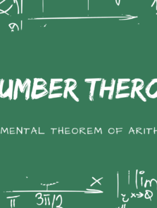 1. Fundamental Theorem of Arithmetic
